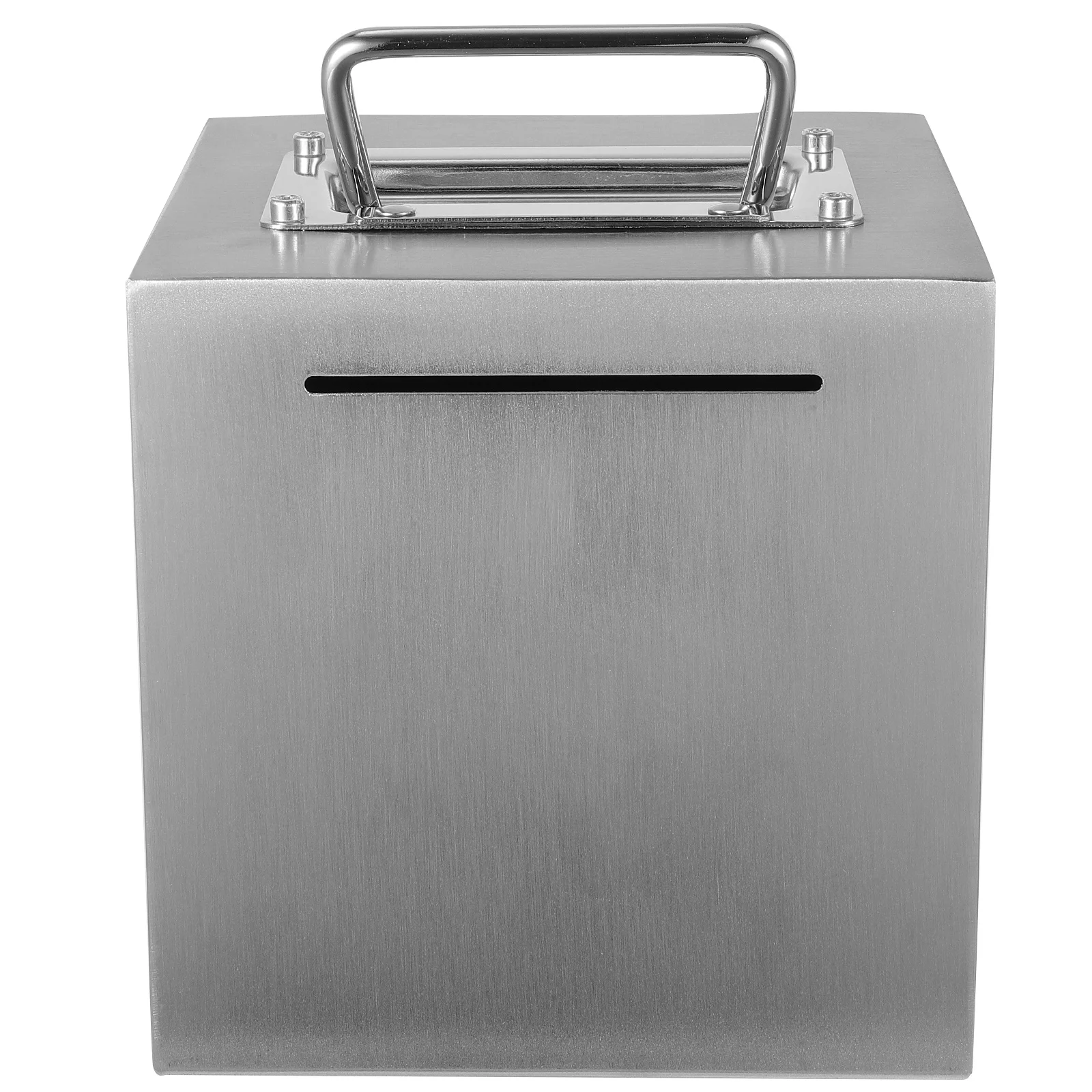 

1pc Stainless Steel Piggy Bank For Adults Durable Coin Money Storage Metal Savings Box For Home Office Bedroom Decor