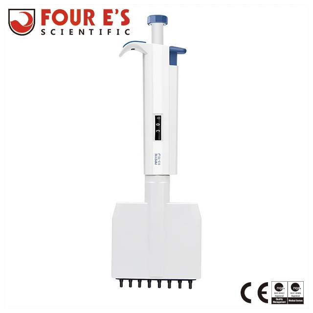 Laboratory Instrument Continuous Accuracy Adjustable Autoclaved Tip Core Micro Multic Channel Pipette