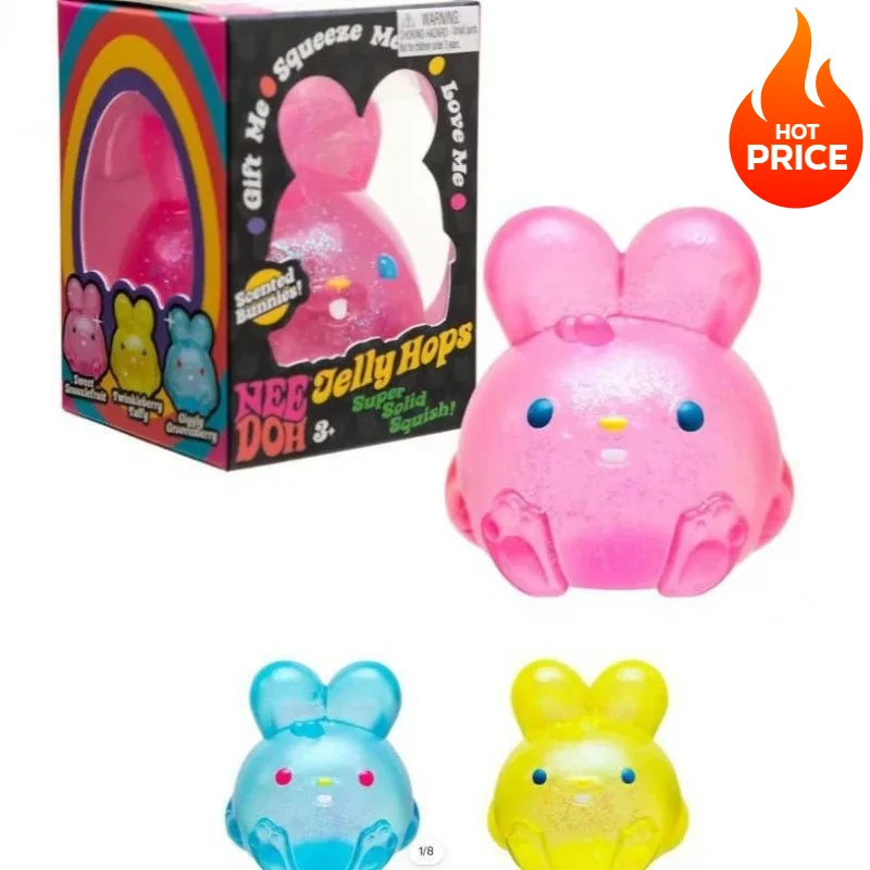 Cubo Sensorial Schylling Needoh Nice Cube, Cubo Antiestrés, Cubo Blandito para Aliviar la Ansiedad, Objeto para Apretar para la Concentración, para Personas con TDAH