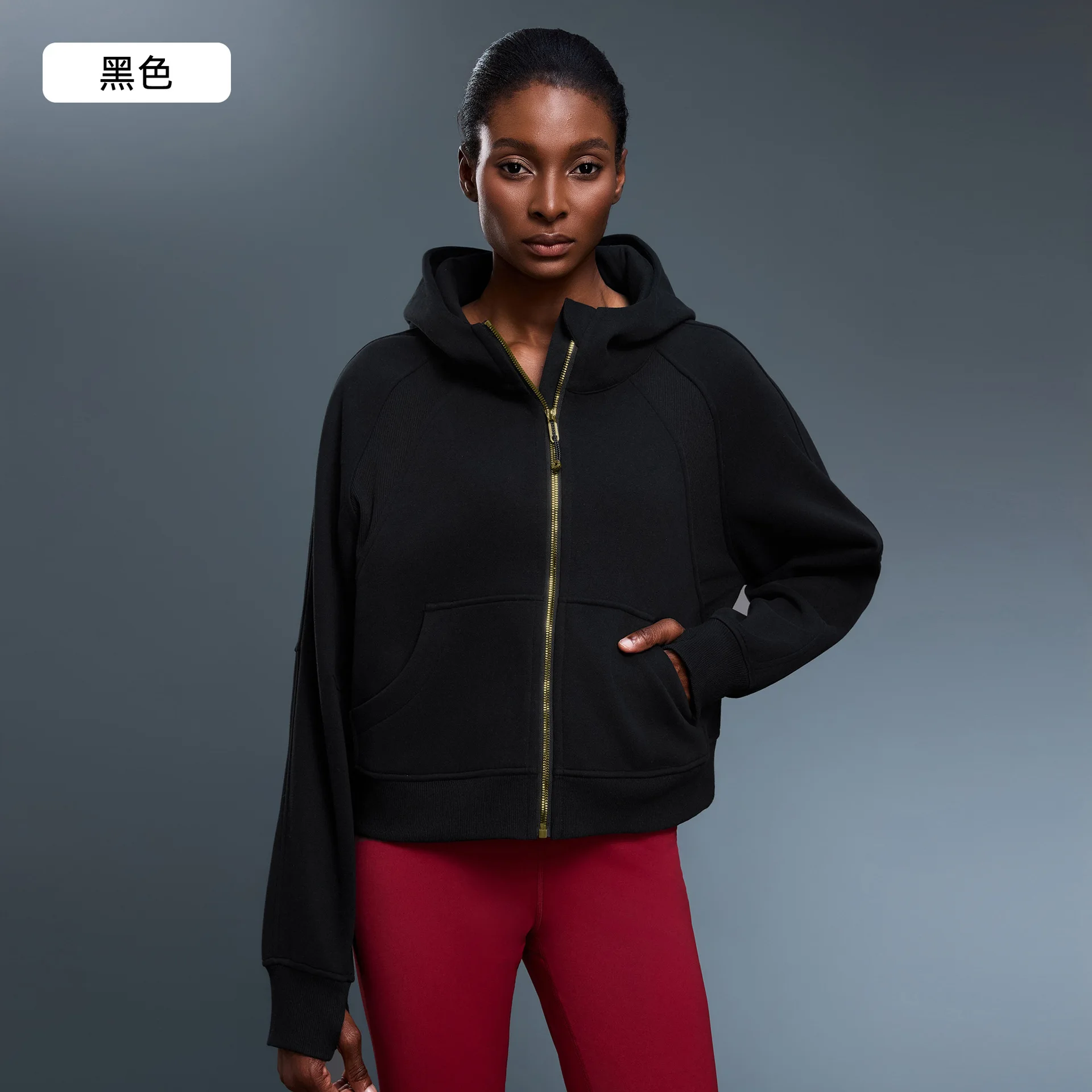 Early Winter New Arrival: Women's Full-Zip Hoodie Jacket - Oversized Fleece-Lined Casual Workwear for Office & Sport