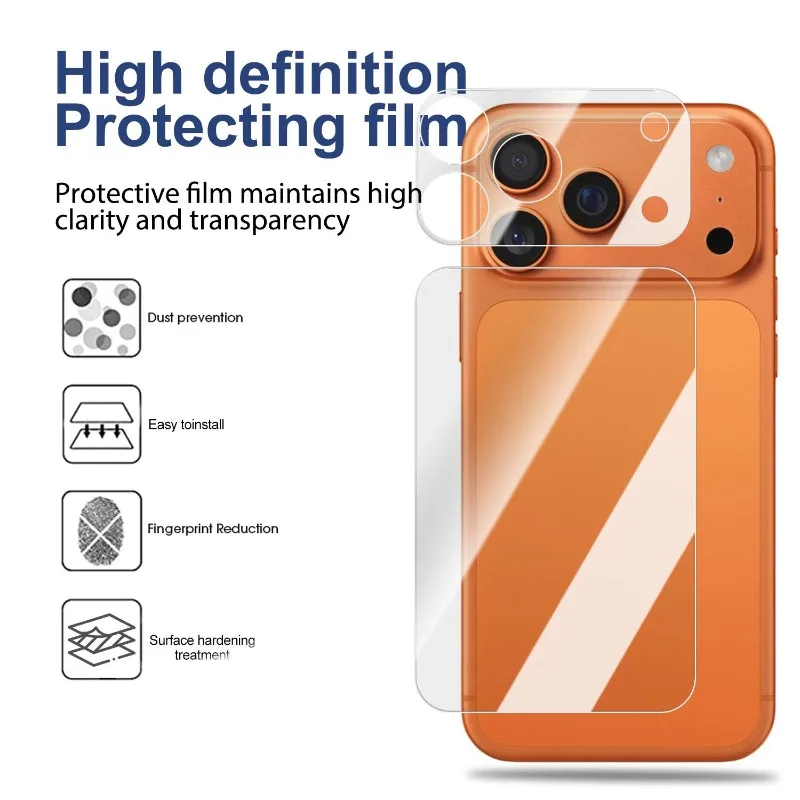 1/2/3Set Back PET Glass Protective Films for IPhone 17 Pro Max 17Pro Back Screen Protector Anti Scratch Lens Film 17P 17PM