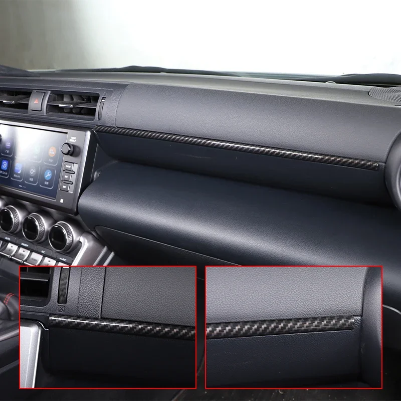 

1PCS ABS Car Interior Central Control Decoration Strip Modification Trim Sticker For Toyota 86/Subaru BRZ 2022 Accessories