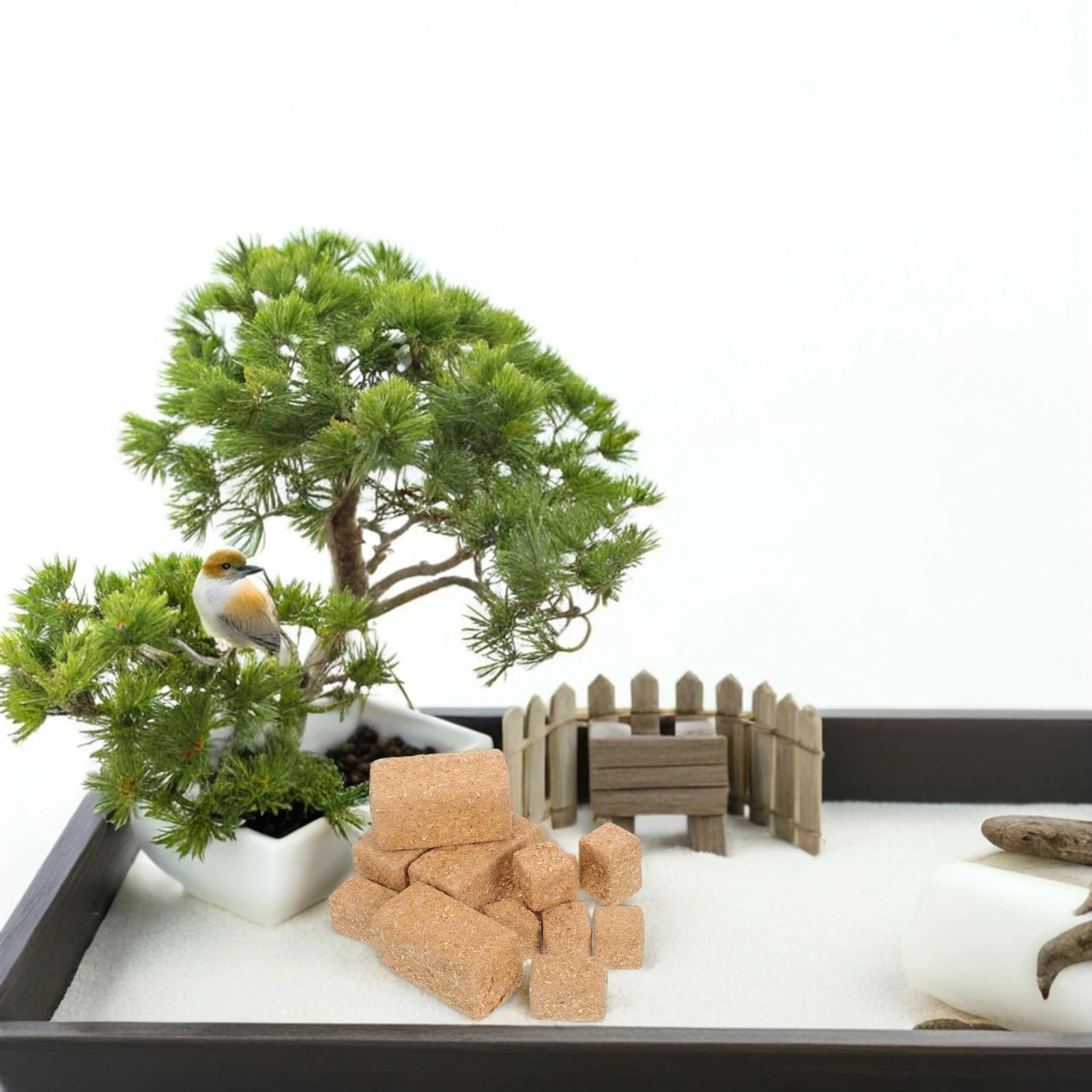 

12pcs Mini Hay Micro Farm Decor Realistic Faux Grass Bales For Dollhouse Autumn Party Supplies Makers Natural Wood