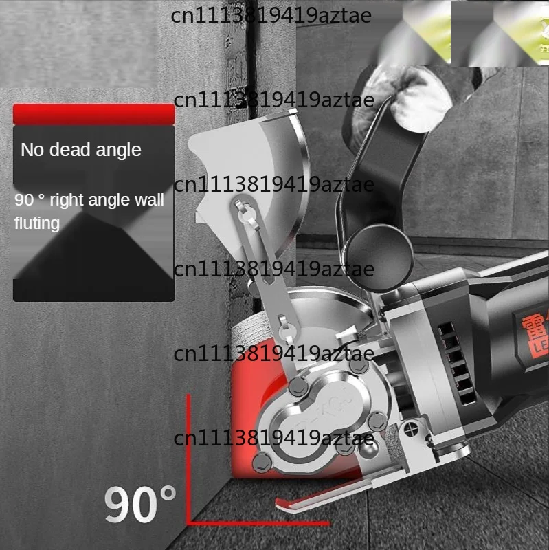 5800W Dust-Free Wall Chaser for Hydropower Installation, Cement Wall Grooving Machine for Electrical Concealed Wiring