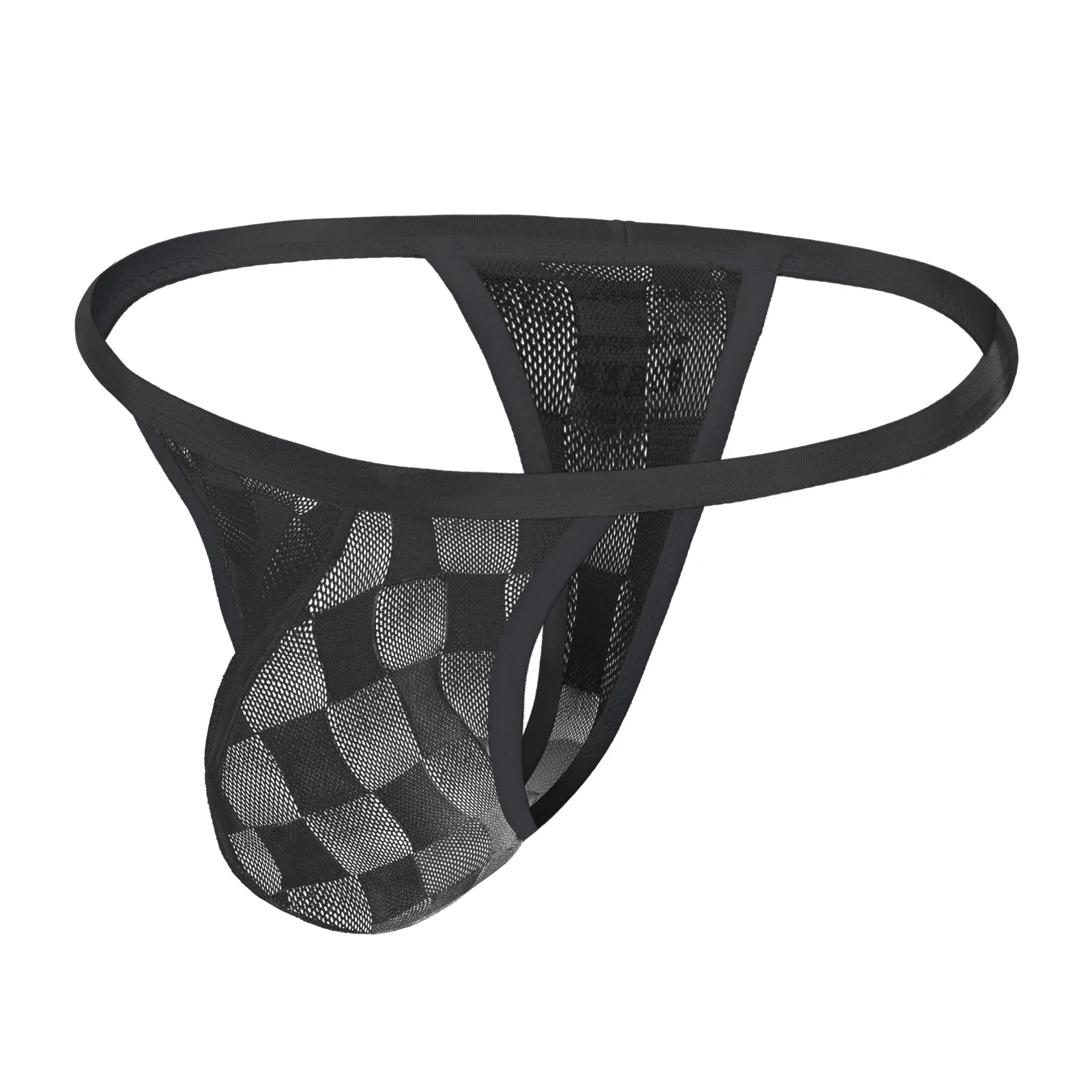 

Мужские стринги, сексуальное нижнее белье, ультратонкие сетчатые трусики, мужские стринги в клетку, прозрачные стринги, трусы с выпуклым мешочком