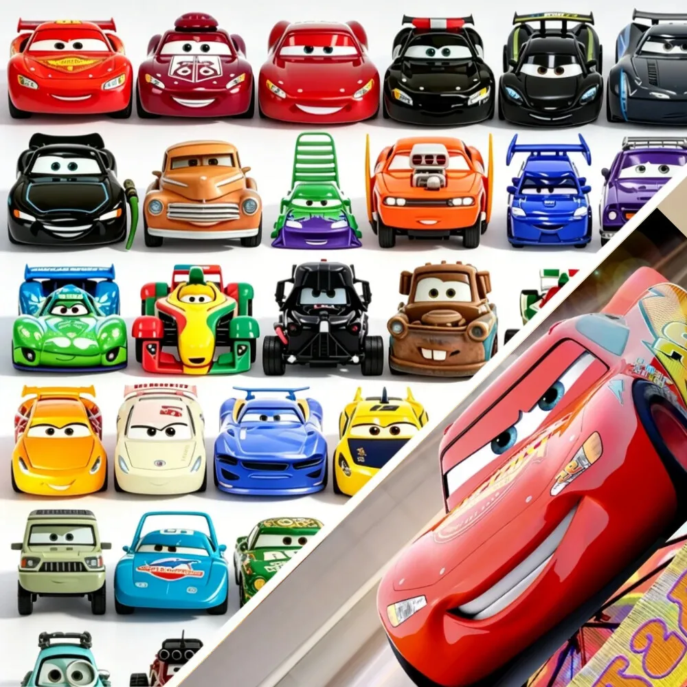 Hot In Stock2026 1:55 Metal Model Racing Car Toys Mini Alloy Race Vehicle Desktop Decoration Birthday Christmas New Year Gifts