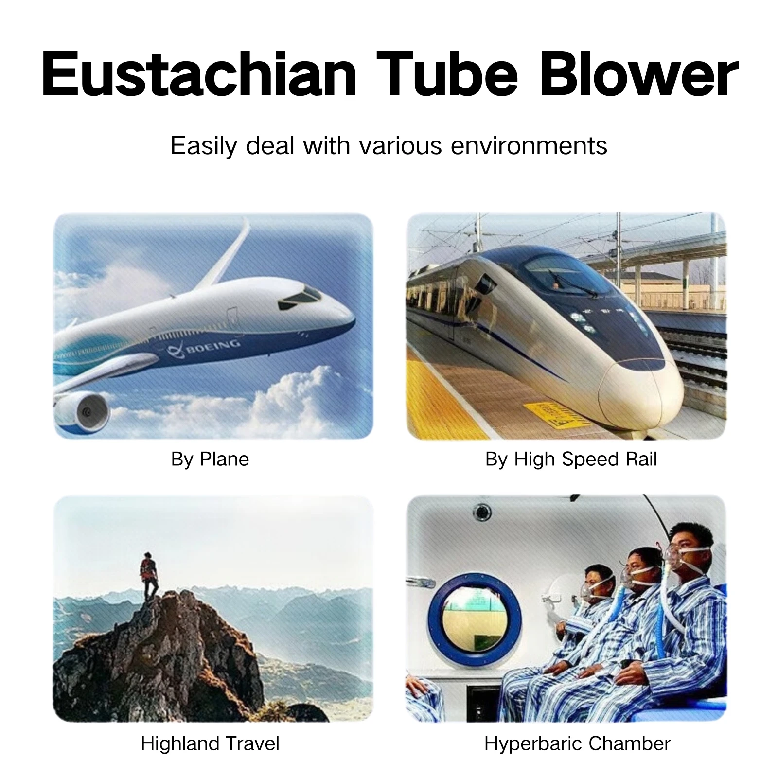 Eustachian Tube Unclogger, Balanced Ear Pressure Expander, Alleviates Ear Discomfort to Relieve Tinnitus and Earache