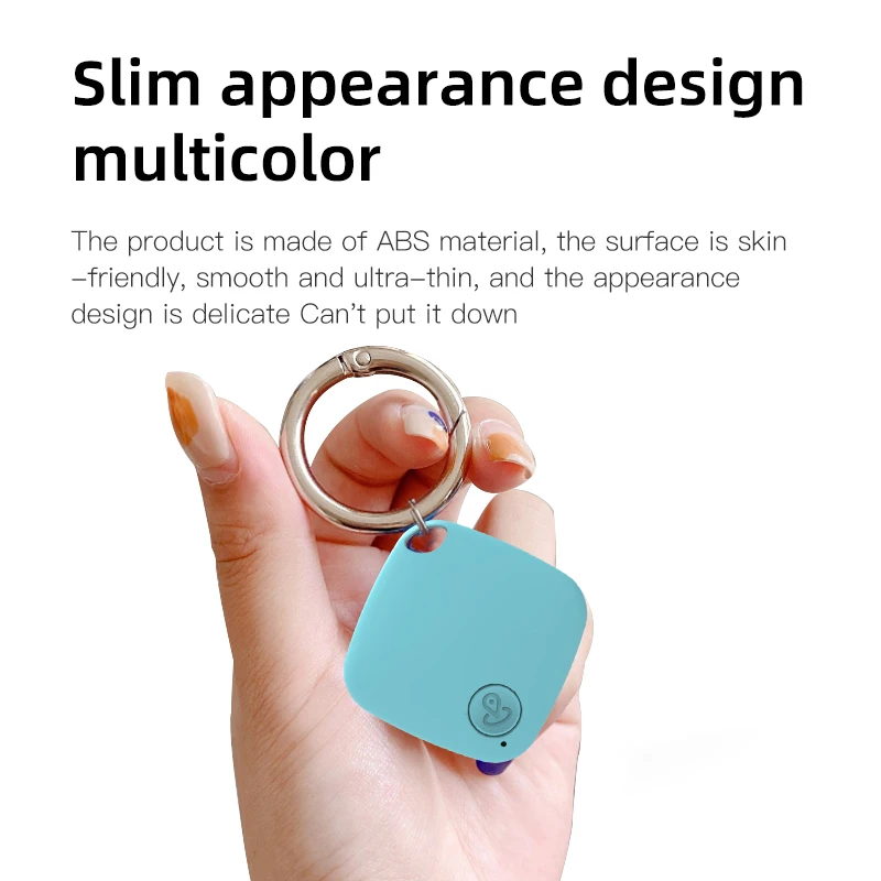 Mini Bluetooth 5.0 Tracker AntiLost Device Round Pet Kids Bag Wallet Tracking Smart Finder Locator