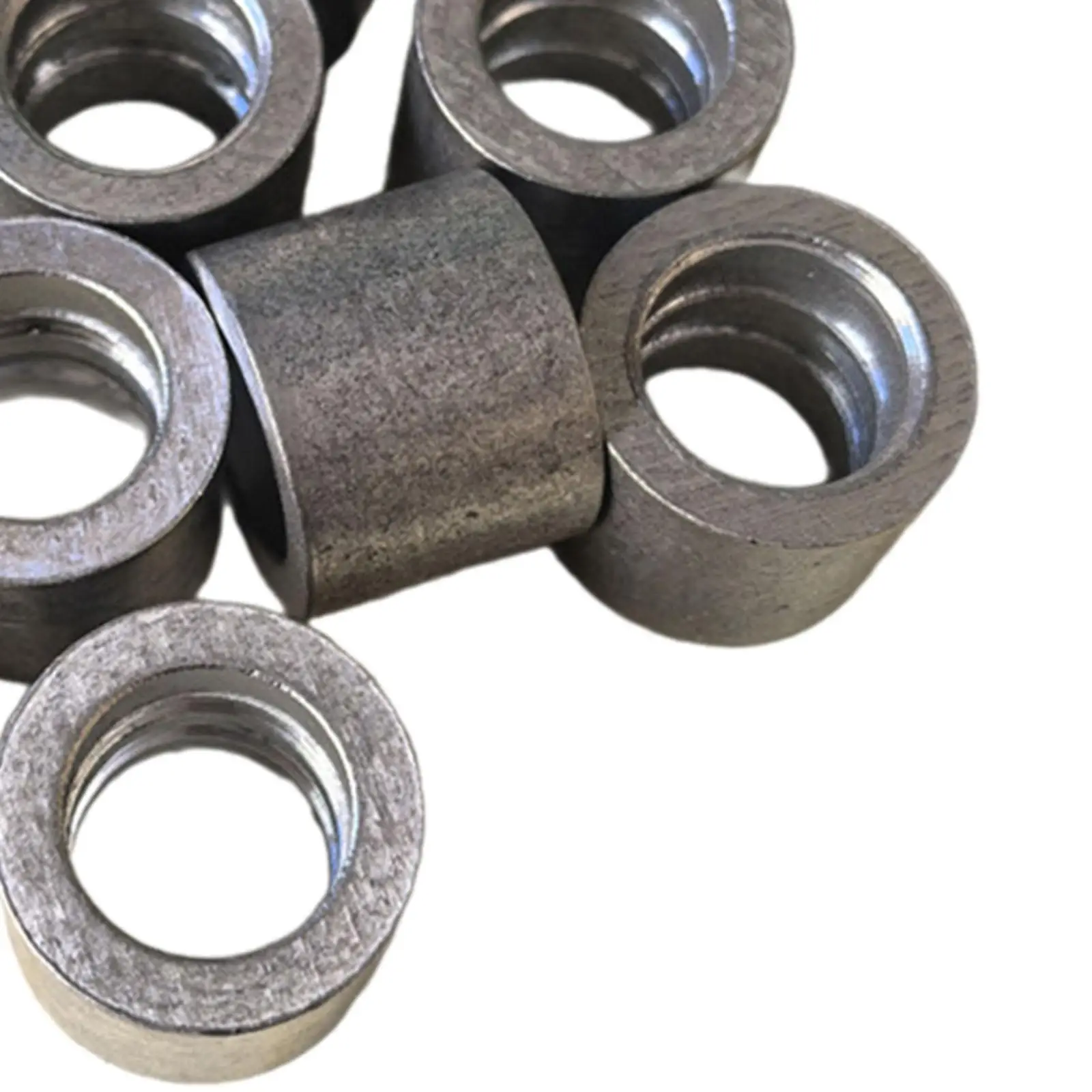 10 Pieces Aluminum Crimping Loop Sleeves,Round Ferrules,for 16mm Rope,Sturdy, Single Hole Rope Cable End End