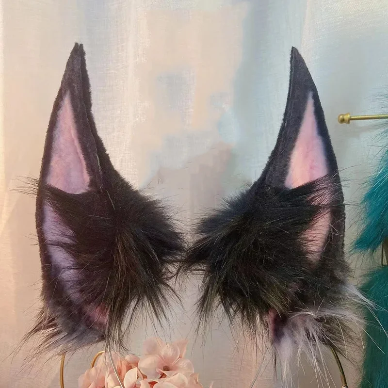 

Custom Anime Ears Props Cosplay Earring KC Beast Tail Wolf Cat Fox Hair Hoop Hair Clip Hair Ornament