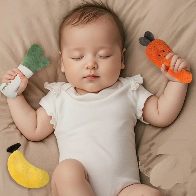 

Забавная плюшевая игрушка с овощами/фруктами; Мультяшные куклы для взаимодействия родителей и детей; Успокаивающая мягкая развивающая игрушка