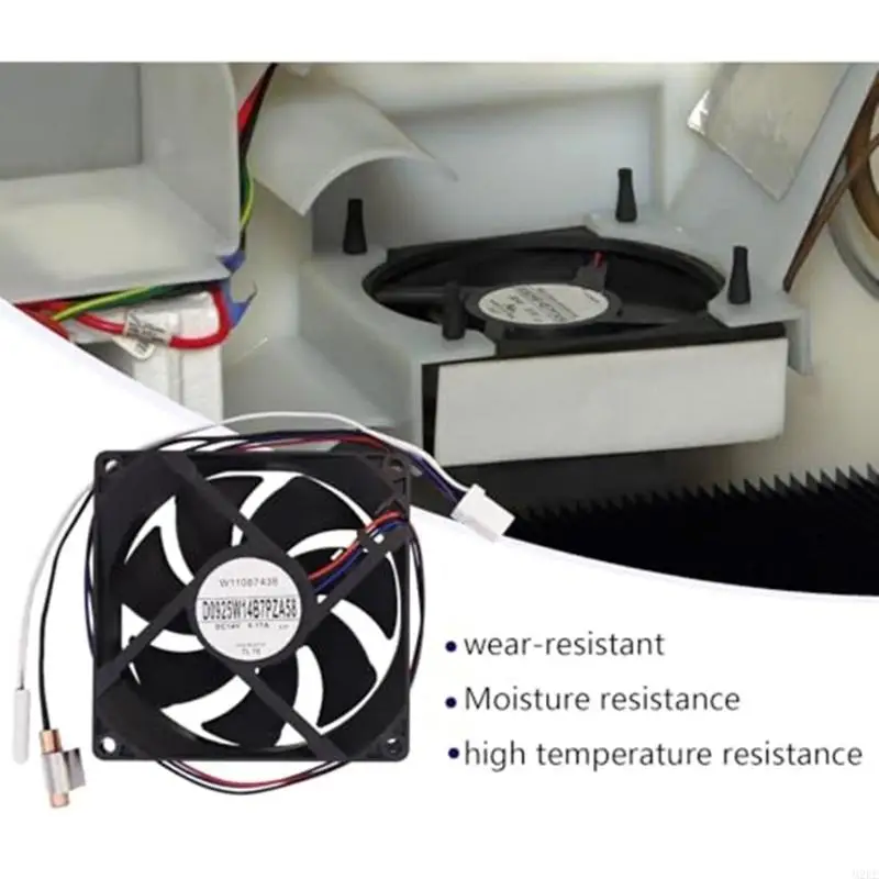 Quiet Refrigerator Fan Assembly for Replace W11087438 Precisions Cooling Component Freezer Evaporator Fan Motor Enduring