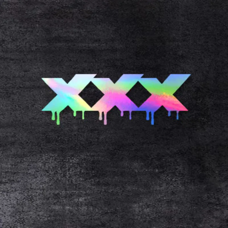 

1pc Durable Melting Letter XXX Motorcycle Car Sticker Waterproof Vinyl Decal for Motorbike Auto Body Decor