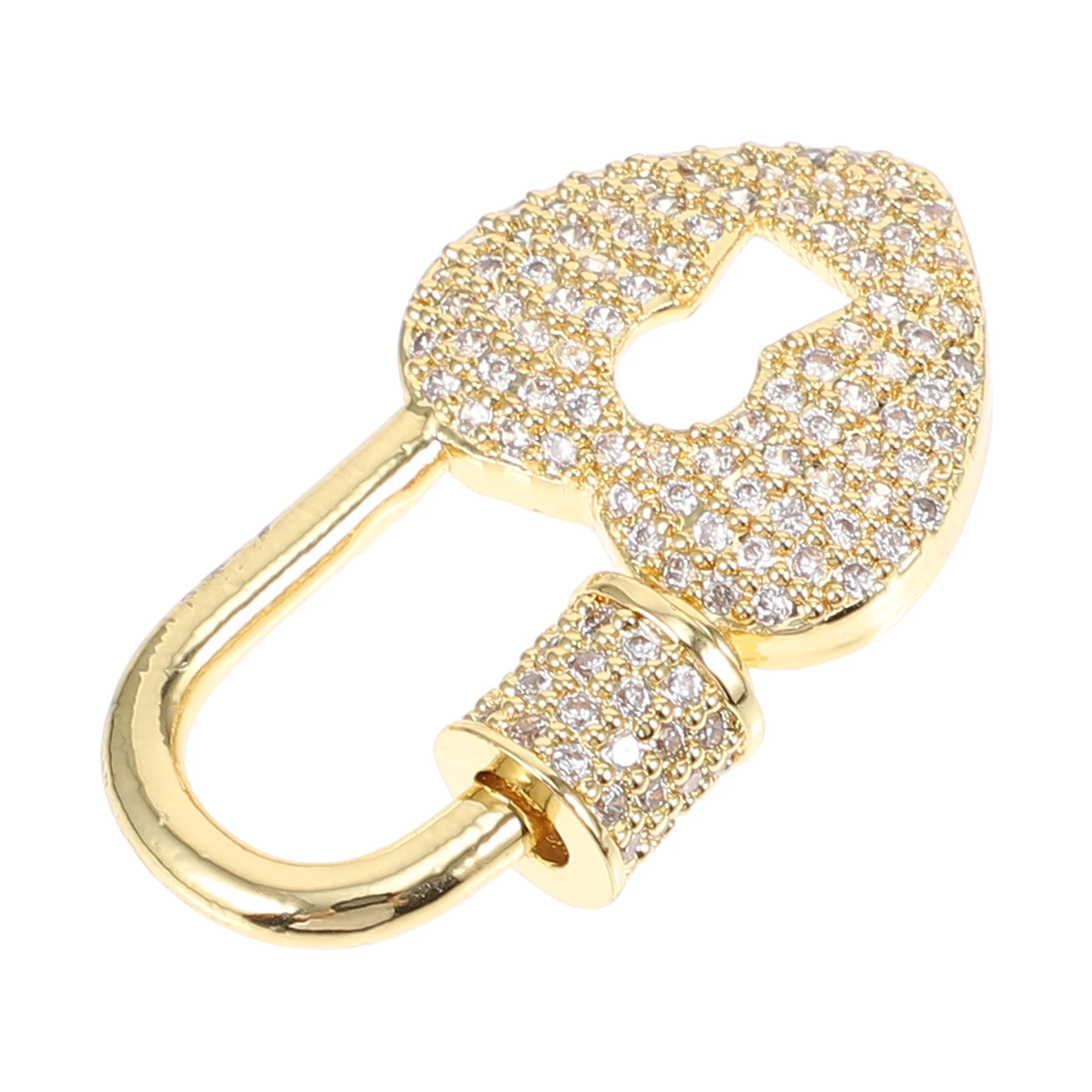 

Peach Heart Keyhole Necklace Cuff Diy Clasp Closure Charms with Making Jewelry Connector Buckle Carabiner for
