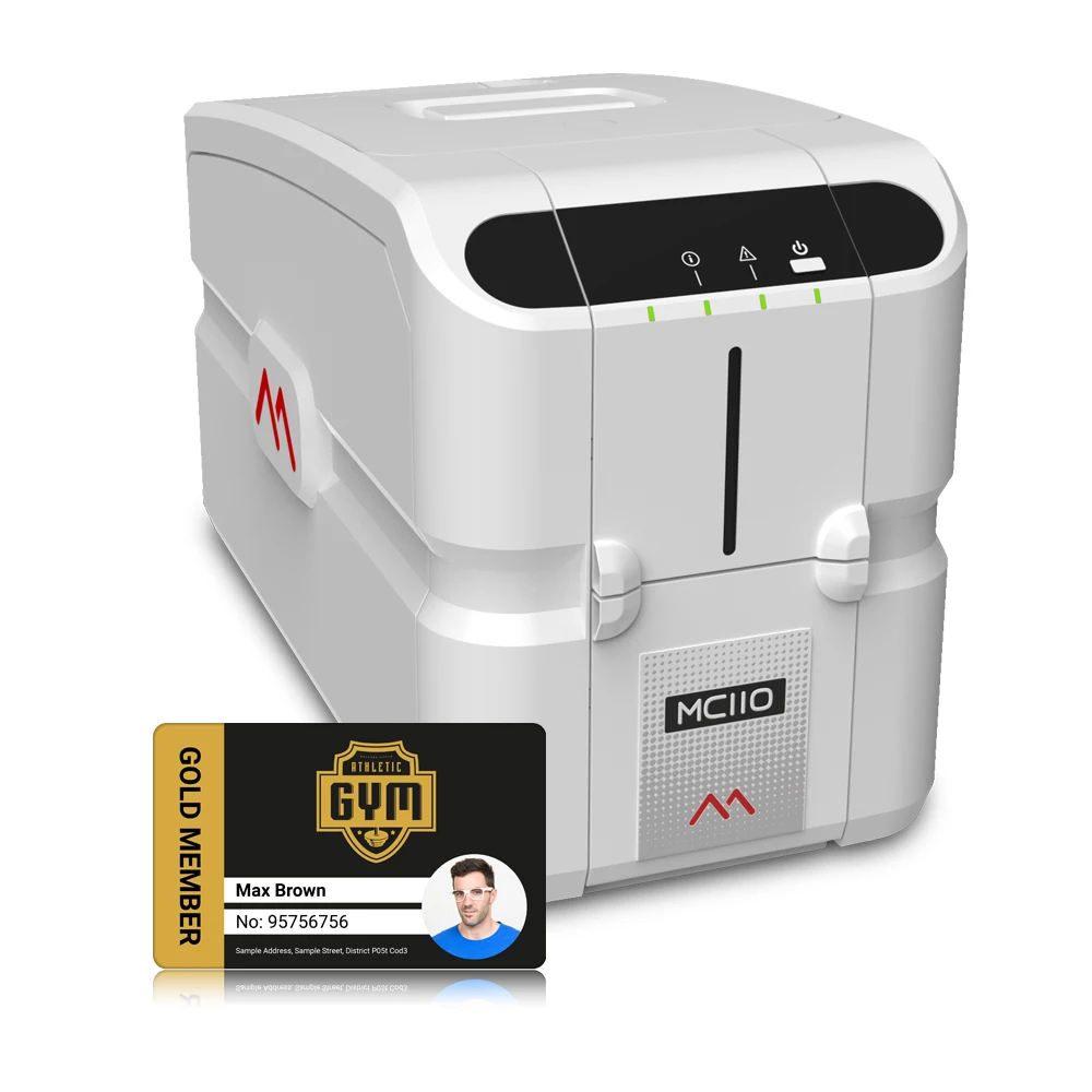 Best Sell Matica MC110 Thermal Transfer Single And Double Side Printer Machine 300Dpi ID PVC Card Printer