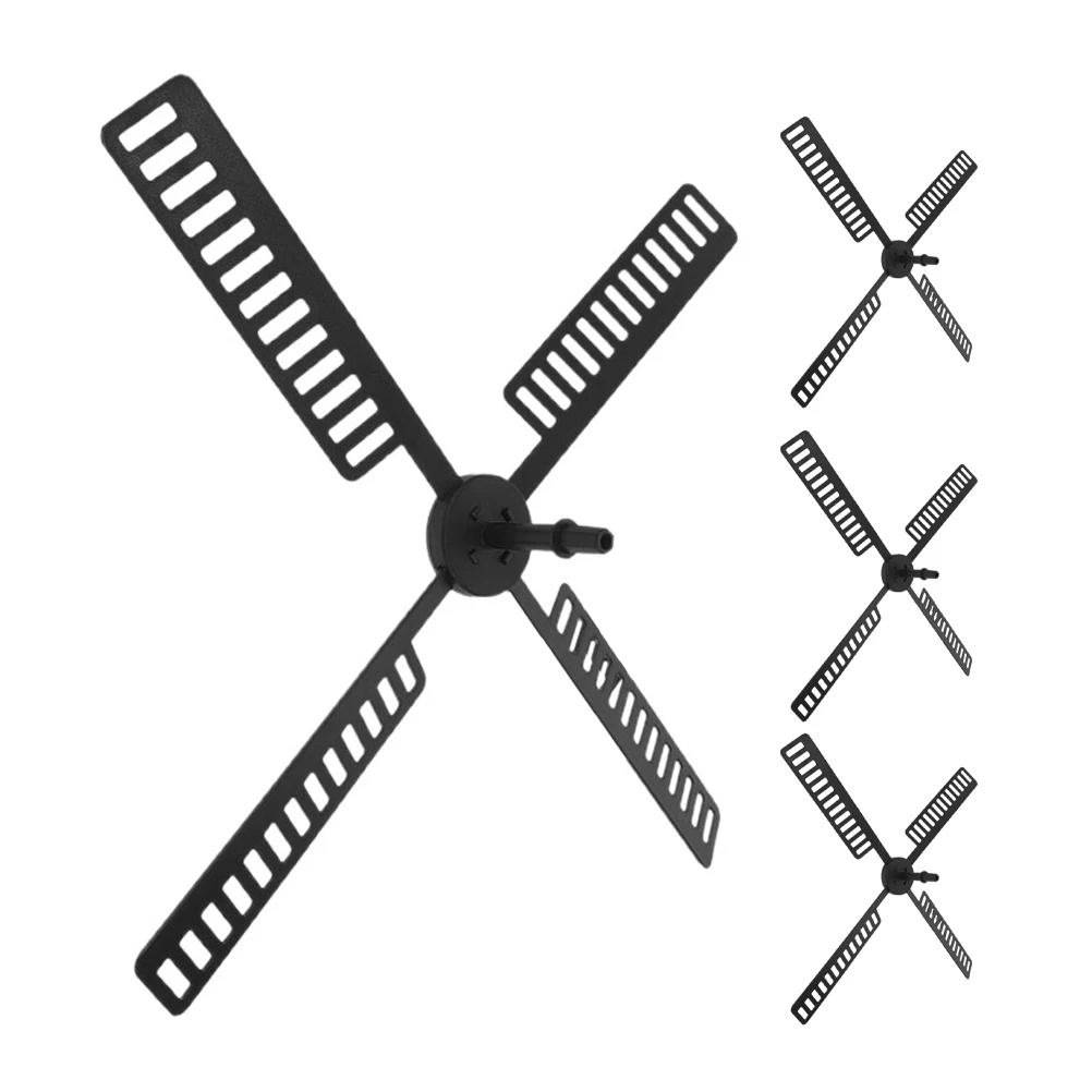 

4Pcs Solar Windmill Lighthouse Accessories Fade Resistant Plastic Windmill Leaves for Garden Yard Outdoor Decorative Wind