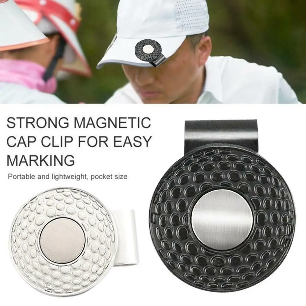 

New Magnetic Golf Hat Clip Sport Accessories Metal Marker Hat Clip Ball Marker 25mm Golf Ball Marker Clip Outdoor Sports