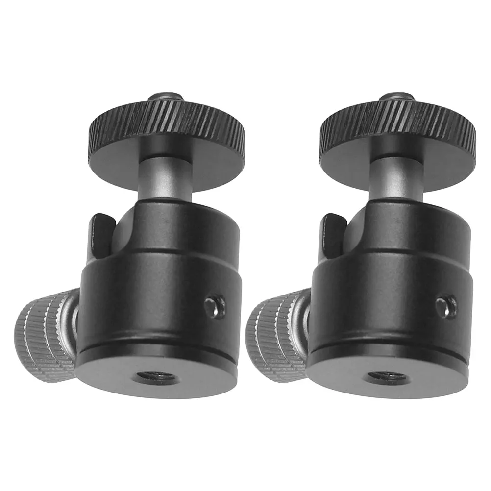 

2pcs Clamp Projector 360° Rotation Aluminum Alloy Adapter Rotatable Bracket Parts Stable Support Ball Mount Camera Accessories