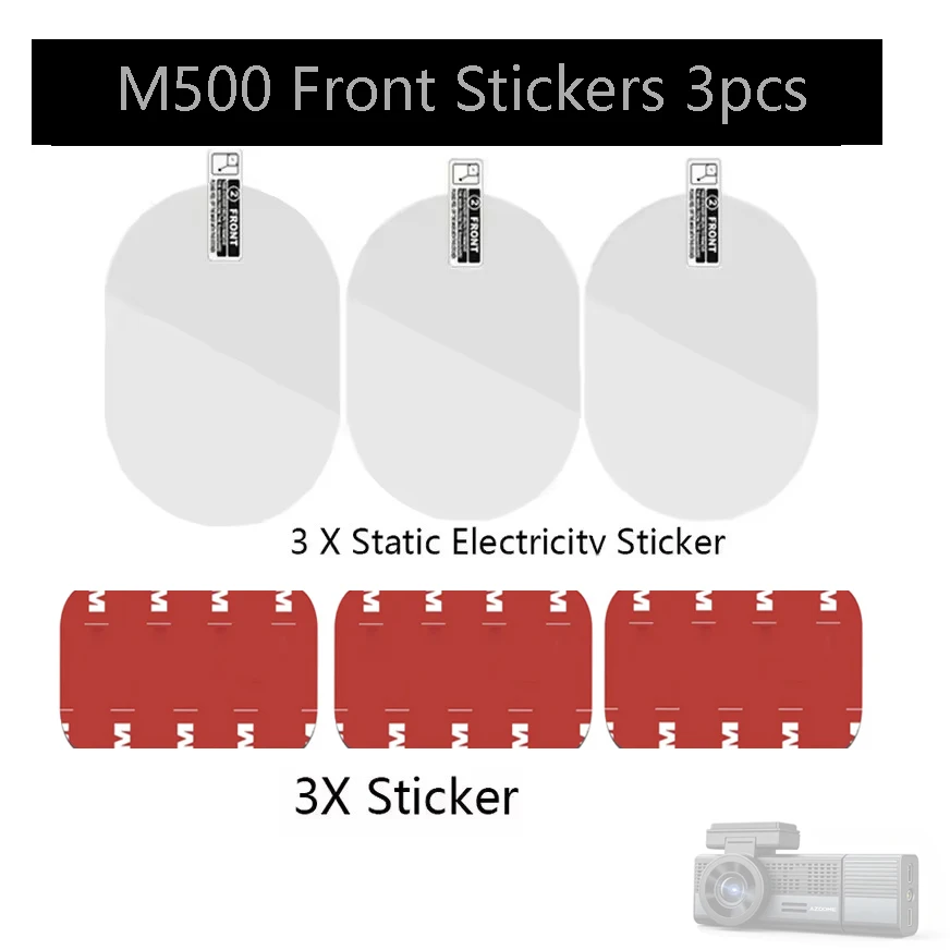 for AZDOME M500 4K Static Stickers for AZDOME Rear camera Static Stickers