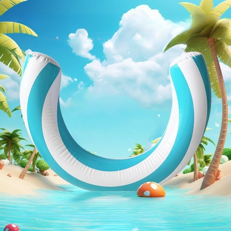 Simple Curved Inflatable Seatings Swimming Ring Toy Inflatable Seatings Float Board Outdoor Furniture Sedie Gonfiabili ZY40CQZJ