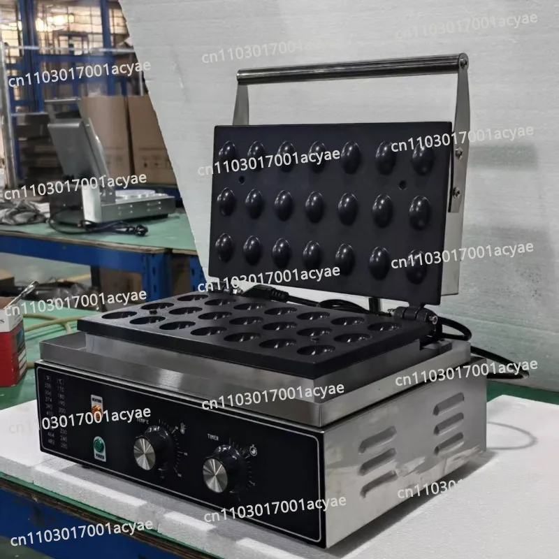 Walnut shell machine snack stall equipment, commercial electric heating 21-hole crispy pastry machine
