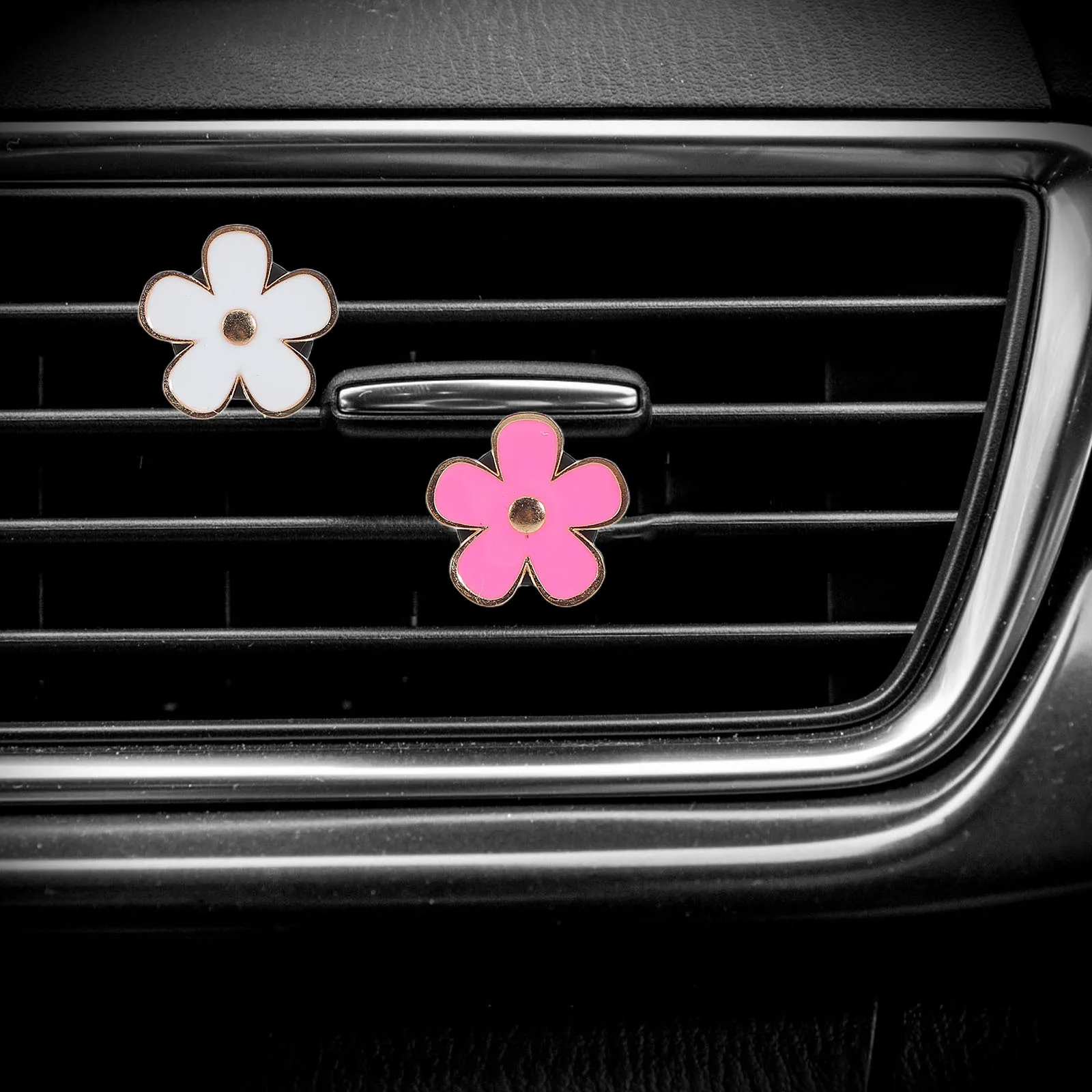 

1 set 1 Set Car Fresheners For Women Cute Flower Air Vent Clips Perfume Holder Aromatic Car Interior Vent Clip