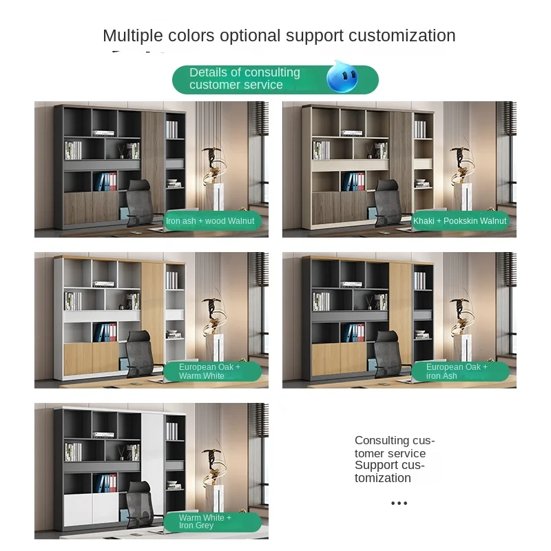 Contemporary Modern Wooden File Cabinets For Office & School Furniture Organizing & Storing Documents Archives Storage Solution