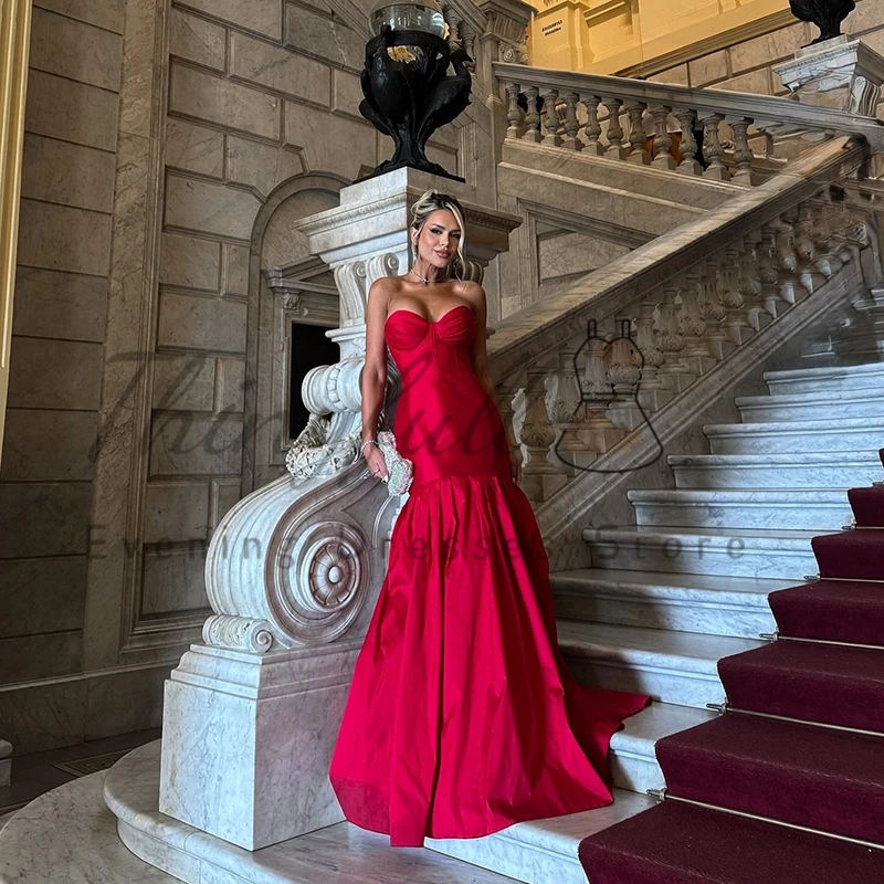 Thinyfull 2026 Mermaid Prom Evening Dresses Sweetheart Sleeveless Saudi Arabia Party Dress Sexy Cocktail Prom Gowns Customized