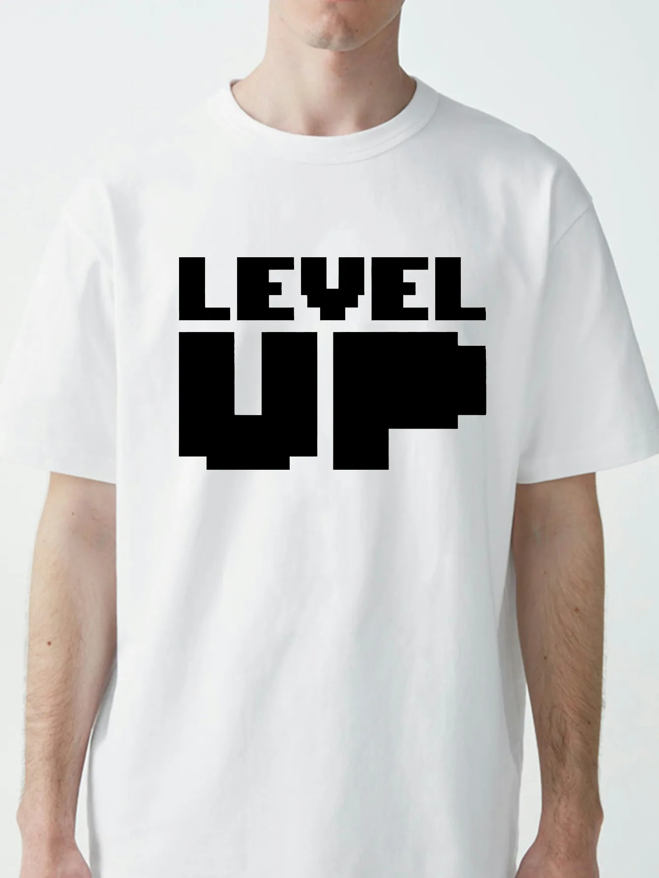 جديد الرجال مستوى يصل تي شيرت مطبوع الأساسية الشارع الشهير قصيرة الأكمام التي شيرت الرجال النساء الصيف تنفس قصيرة الأكمام س الرقبة تيز #3