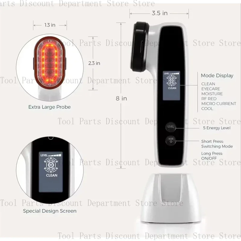 6 Dalam 1 Perawatan Pengencangan Kulit Frekuensi Radio Multifungsi Terapi Cahaya Merah Pengangkat Wajah Dengan Pendinginan