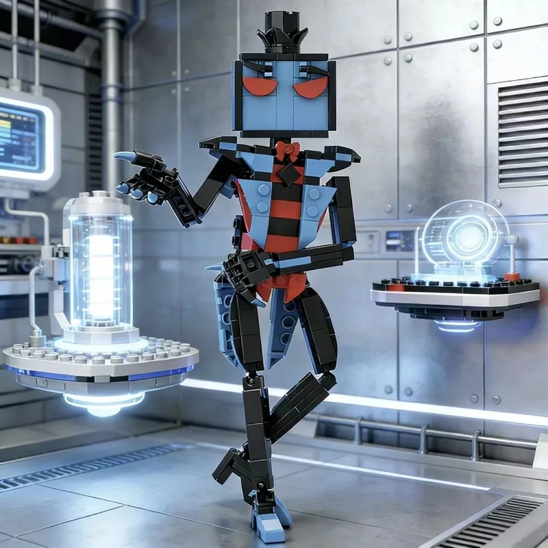 

New Hazbin Hotel Vox Building Blocks Toys Assembly Model Hazbin Hotel Collection Bricks Action Figure Desk Decoration Kids Gift