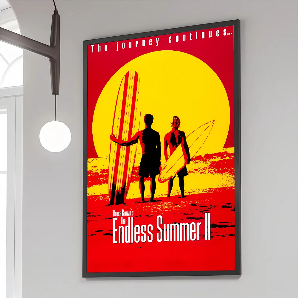 1PC The Endless Summer Poster Movie Sticky Posters Retro Kraft Paper Sticker DIY Room Bar Cafe Aesthetic Art Wall Painting