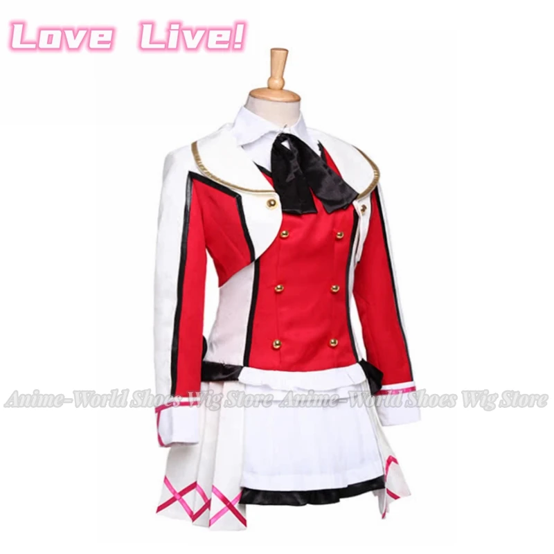 Anime Love Live Rin Hoshizora Red Cosplay Costume With Hat Wig Halloween Party Unifrom Gift