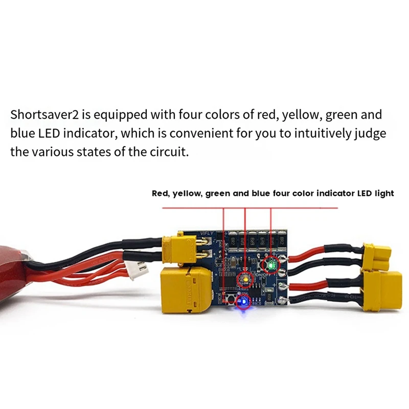 Shortsaver 2 Smart Smoke Stopper Electronic Fuse To Prevent Short-Circuit & Over-Current For FPV Racing RC Drone