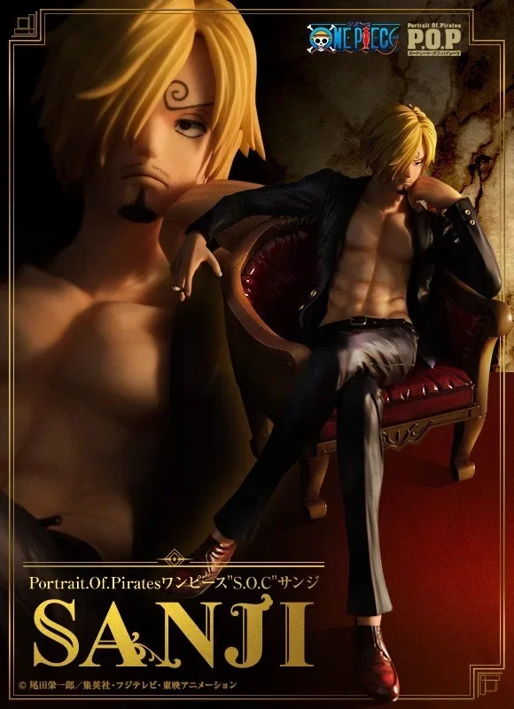 Anime One Piece Action Figure Vinsmoke Sanji Manga Posizione seduta periferica Divano Statua in PVC Figurine Modello da collezione Giocattoli