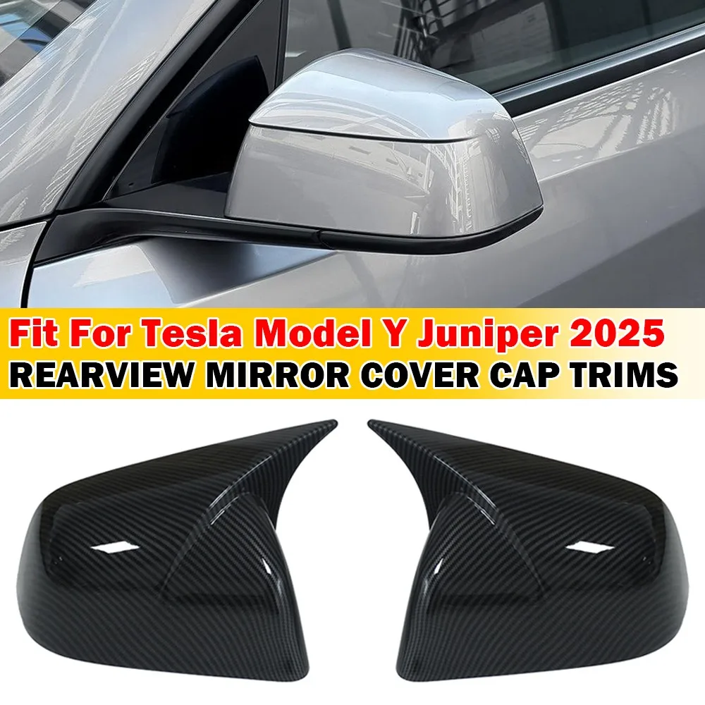 

Для Tesla Model Y Juniper 2025, автомобильная наклейка, крышка бокового зеркала заднего вида, крышка крыла, внешняя отделка корпуса, аксессуары, украшение автомобиля