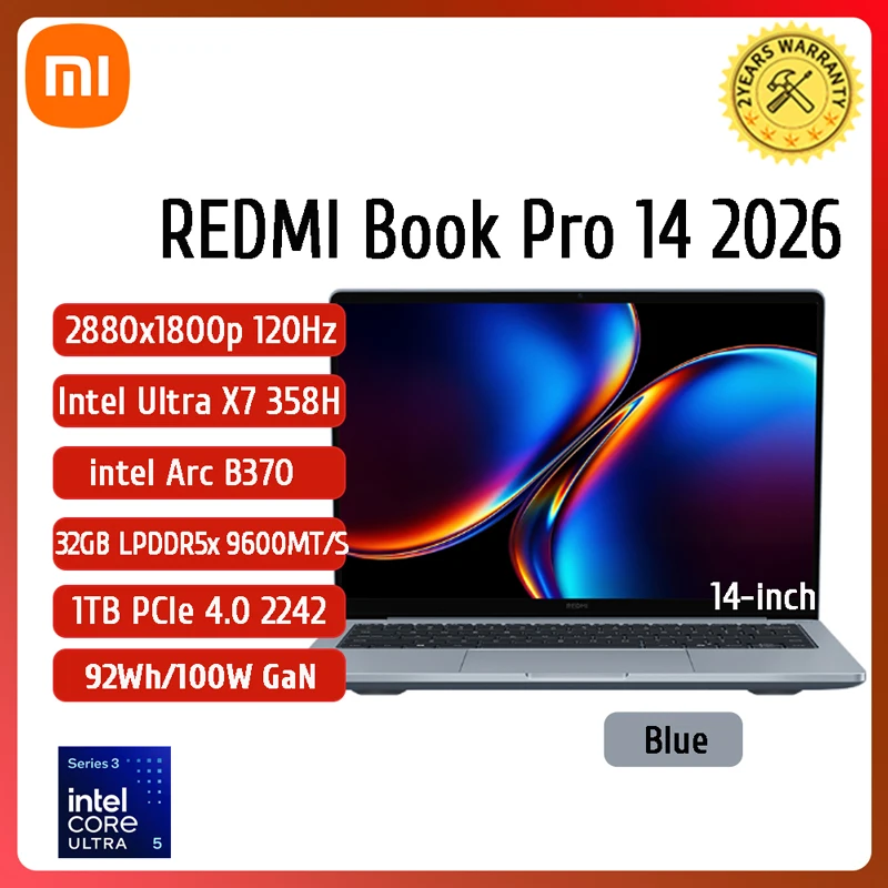 Xiaomi REDMI Book Pro 14 Laptop Ultra 7 255H/Ultra 5 225H Intel