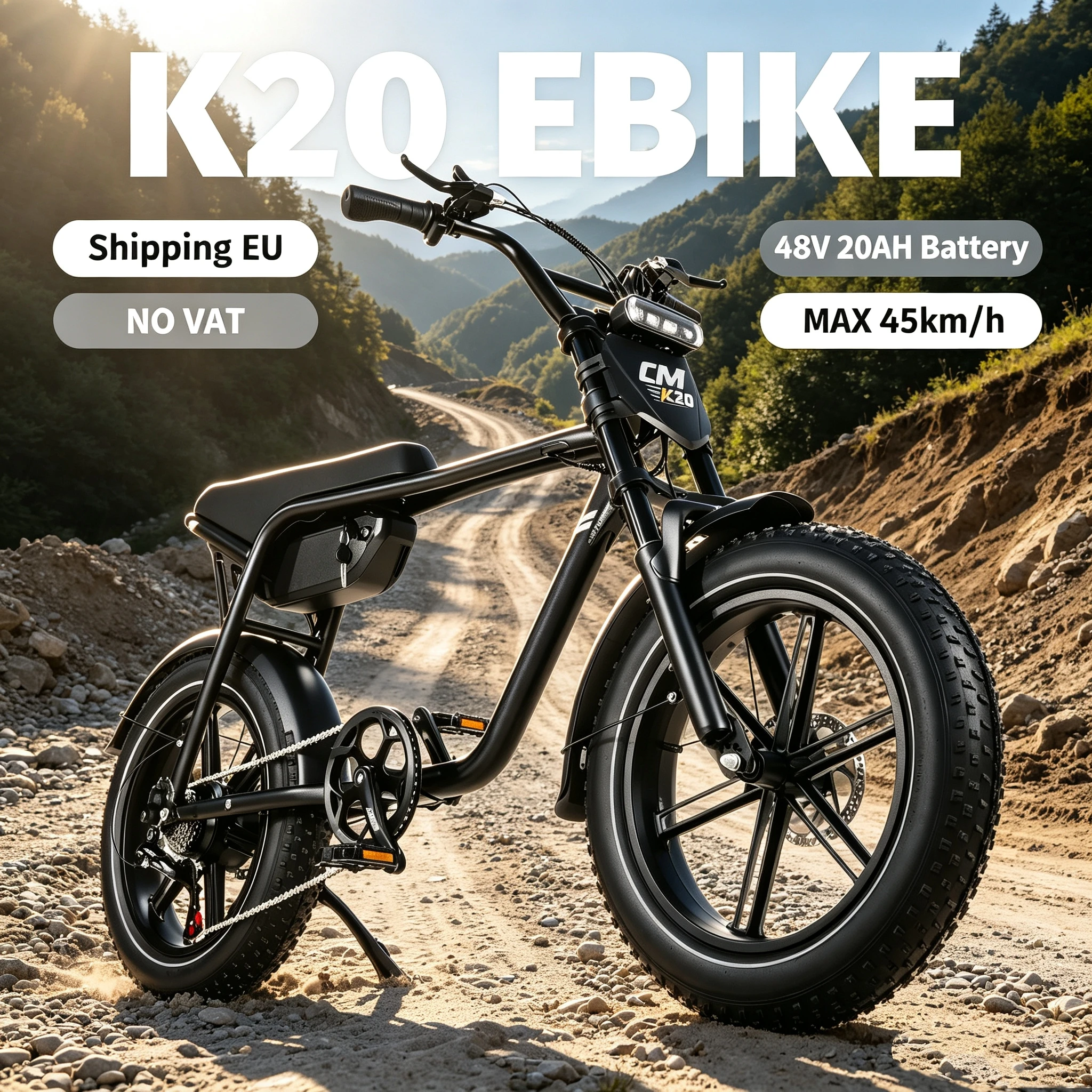 CMACEWHEEL K20 eBIKE mit 1000W Spitzenleistung …