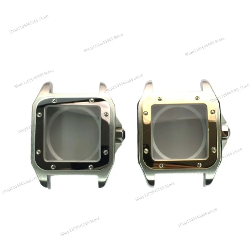 For Substitute Male Stainless Steel Watch Case Full Set of Steel Case Accessories Suitable for 2824 Watch Case