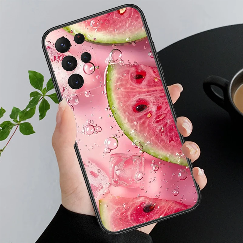

Phone Case For Samsung A55 A16 A56 A36 A35 A15 A53 A54 A33 A34 A25 A05S A52 A52S A14 A26 A71 Lemon strawberry watermelon