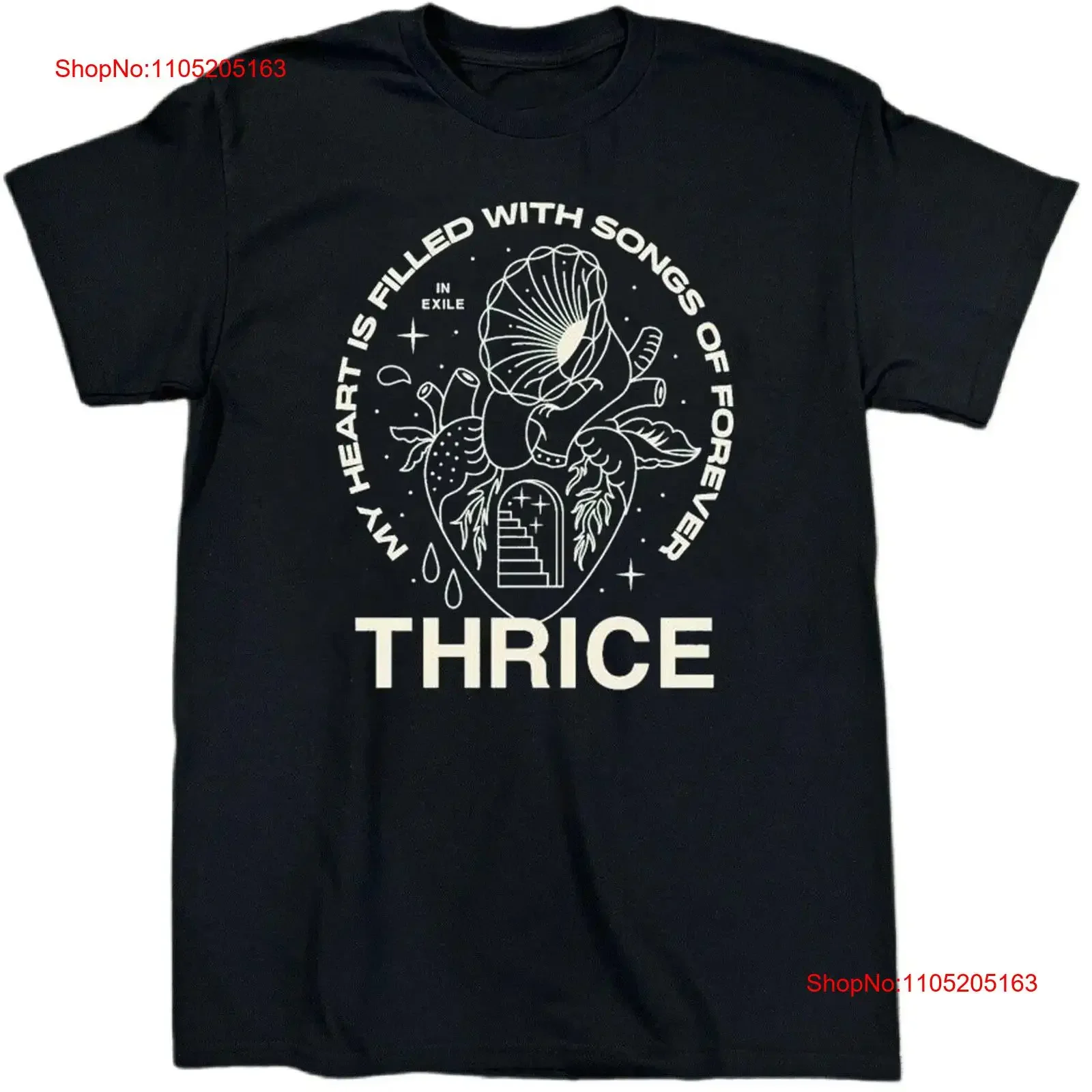 Camiseta de algodón pesado S 5XL del álbum de Thrice Band Og Beggars SG249, camiseta suave vintage lavada a la moda para uso diario