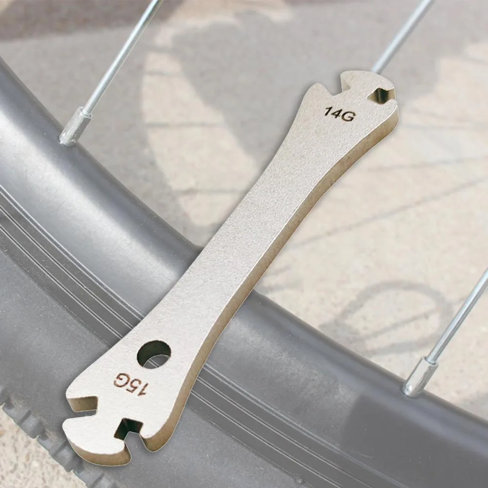 Portable Cycling Repair Tool Wrench Bicycle Spoke Wrench Fastening Correction Device Rim Wheel Spoke Wrench