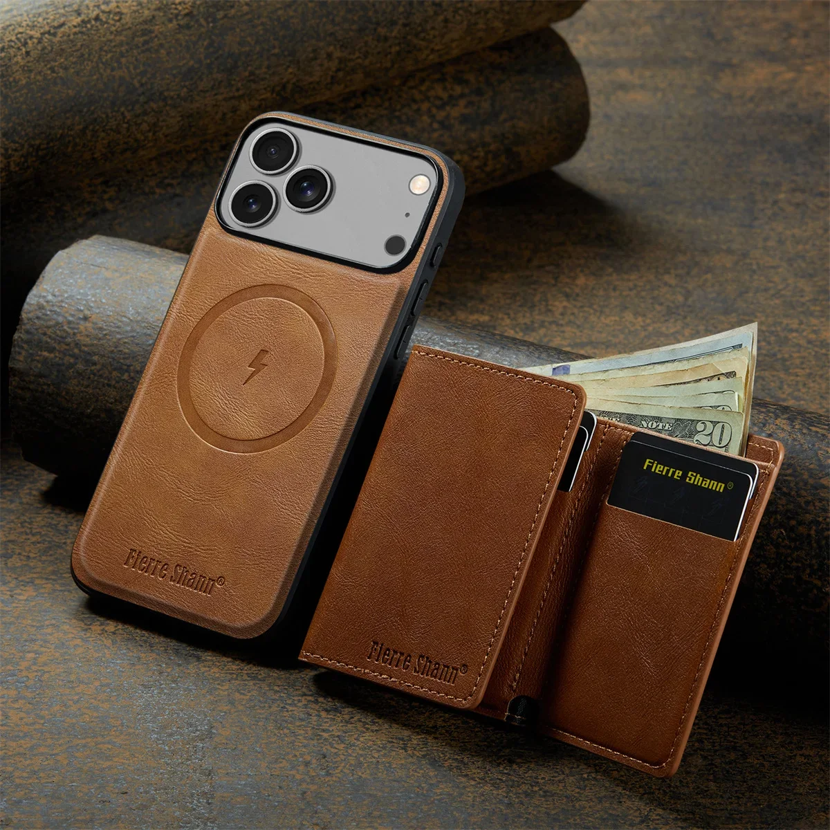 

2 in 1 Detachable Wallet Cards Holder Leather Phone Case for Apple IPhone Air 17 Pro Max 15 16 Plus 14 13 12 11 Magnetic Cover