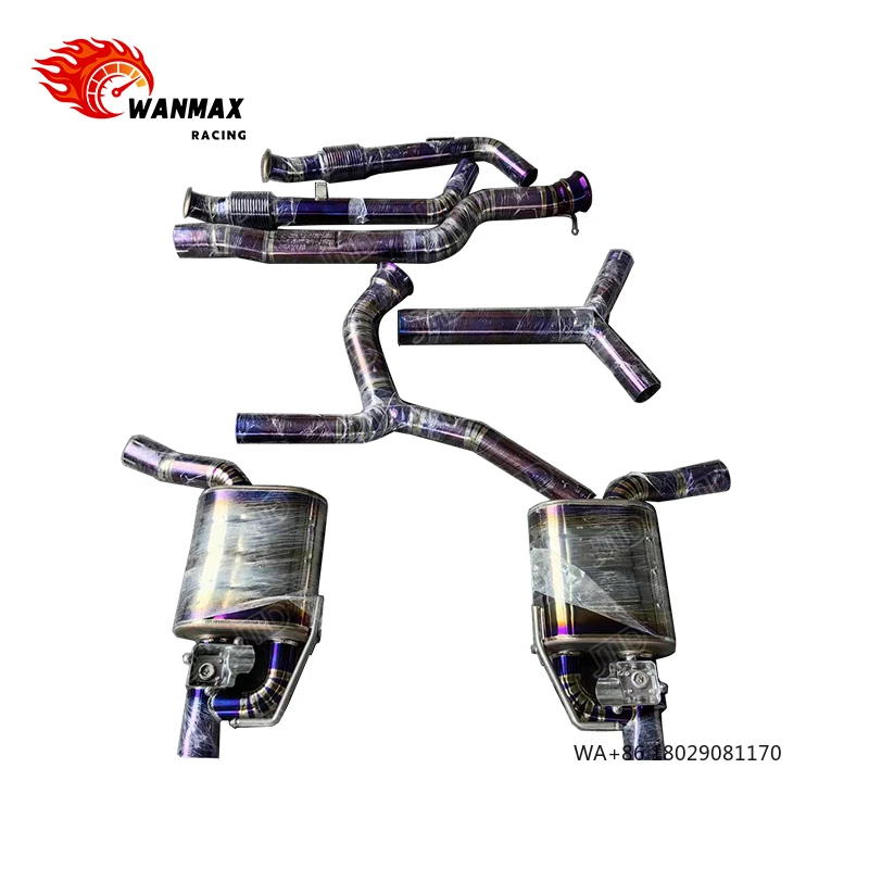 

Titanium Valved Exhaust for 2019 C43 W205 3.0T V6 - Catback Upgrade W/ Carbon Tips