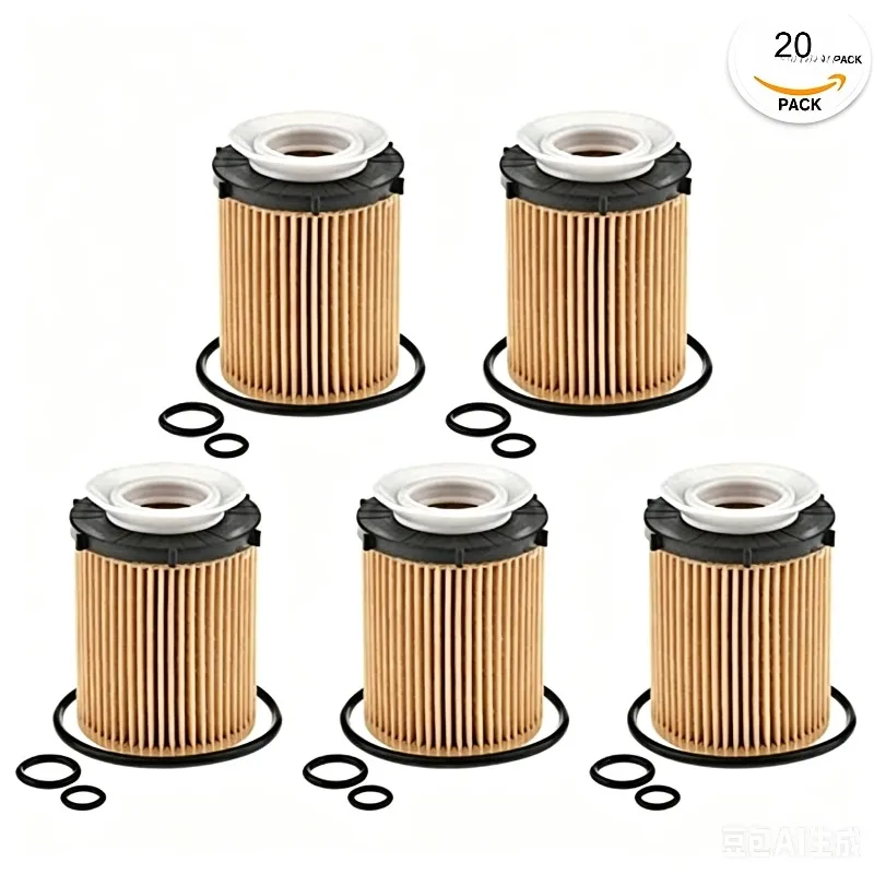 20 PCS Original Engine Oil Filter for CLA250 Engine I4 2.0L 270.920 2701800109 2701800009 2701840125 2701800109 2701800009