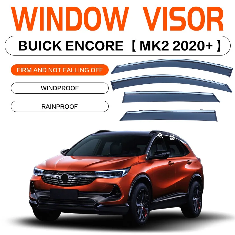 

For BUICK ENCORE GX 2013-2023+ Car Window Visor Awning Shelters Windshield Side Window Rain Sun Shade Auto Accessories