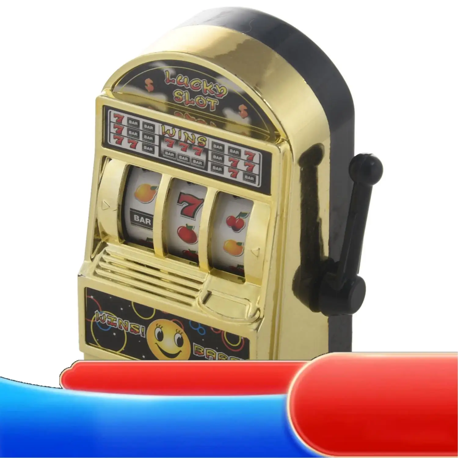 

Mini Casino Jackpot Fruit Slot Machine Money Box Game For Kids Adult Decompression Slot Machine -X65A
