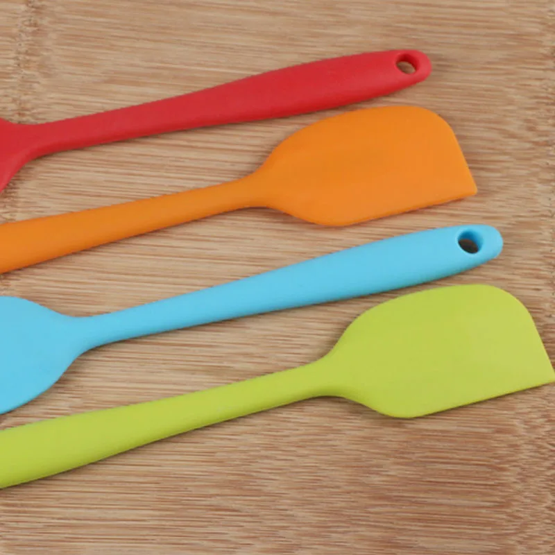 Silicone Scraper Lengthened Jam Spatula Cosmetic Bottle Spatula Fruit Sauce Scraper Kitchen Utensils Accessories