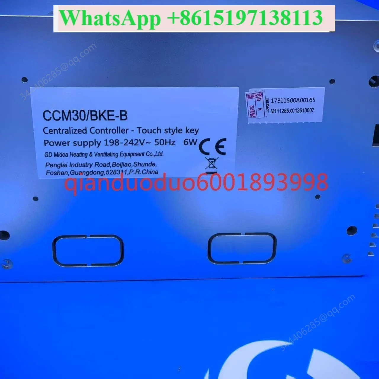 Applicable toCCM30/BKE-B is suitable for Midea central air conditioner centralized controller 17311500A00165 English model