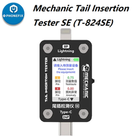 Mechanic T824 SE Mobile Phone Tail Insertion Detector Automatic Tail Plug Tester For Lightning 8P / Type-C 24P Interface